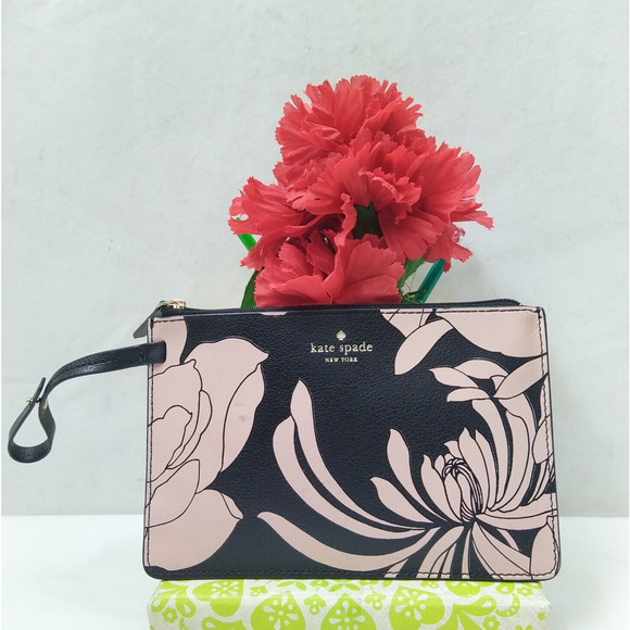 Kate Spade New York Multicolor Leather Floral Zipper Closure Coin Wallet - Picture 3 of 10